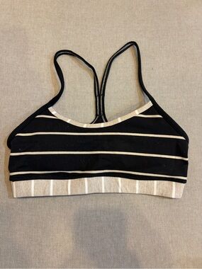 Lululemon striped sports bra